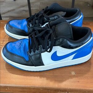 Nike Air Jordan 1 Low - Black/White/Royal Blue